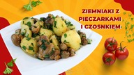 Nie masz czasu na gotowanie? Wypróbuj ten pyszny przepis! Ziemniaki z pieczarkami i czosnkiem.