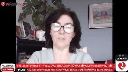 08. 03. 2023r Niemcy nasz wr&oacute;g Czy wreszcie Polacy zrozumieją, że nic się nie zmienia Wolska Ziętek-Wielomska Ozdyk w Popołudniowym wRealu24 - 