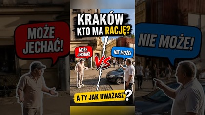 Dwóch mężczyzn, jedna droga i wielka kłótnia! Kto miał rację? #Kraków #PolscyKierowcy #PrawoDrogowe