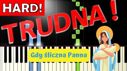  Gdy śliczna Panna - Piano Tutorial (TRUDNA! wersja)  NUTY W OPISIE 