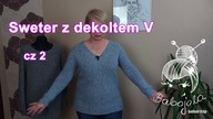 Sweter z dekoltem V - cz2