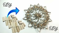 Wiosenna dekoracja z recyklingu, z rolek po papierze. DIY. Zobacz jak zrobić. Recykling