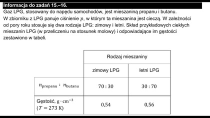 Oblicz energię, która wydzieli się do otoczenia w wyniku całkowitego..| Zadanie 15 i 16 CKE 2025 MAJ