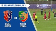 Warta Gorzów - Miedź II Legnica - 1:0 - skrót meczu - 11. 10. 2025r.