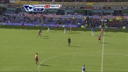 Premier League sezon 2010/2011 Everton FC 3-3 Manchester United Arteta