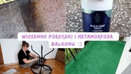 Mała metamorfoza balkonu Czyszczenie MEGA BRUDNEJ posadzki Uporządkowana