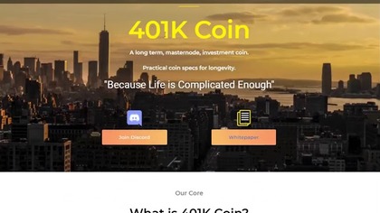 401K Coin Private Sale Is Live Now!