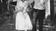 Dziennikarze Alwida Bajor i Cezary Prasek, 1980 r..