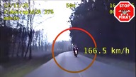 Pościg Puławskiej Policji za 24-latkiem kierującym Yamahą.  STOP PIRAT