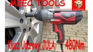 MEEC TOOLS Klucz Udarowy z JULI 480 Nm - Kolos z krótkim kablem ;) TEST