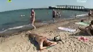 Goło i Wesoło gimnastyka na plaży