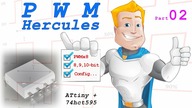 Pwm8 Hercules - (ATtiny+74595) part 02