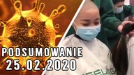 Super nosiciele, epidemia w Korei i we Włoszech, zła sytuacja na statku.  Podsumowanie 25. 02. 2020