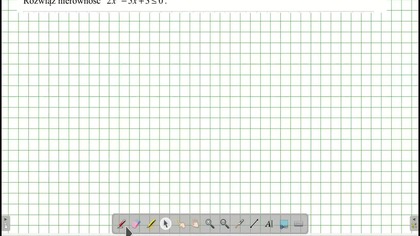 nierówność 2x^2 -5 x+3 ZADANIE 27 CKE 2019 SIERPIEN MATEMATYKA PODSTAWOWA