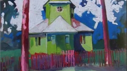 Robert Bluj.  Kościół w Narwiliszkach.  Norviliškių banyčia.