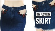 DIY FLOWERY SKIRT | WiktoriasChannel