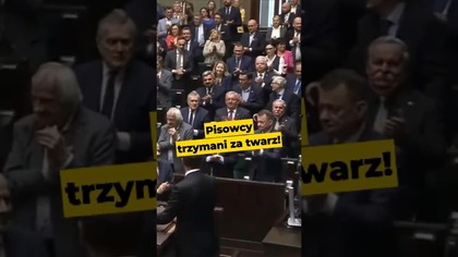 Posłowie z PiSu trzymani za twarz#polityka #PlatformaObywatelska #KoalicjaObywatelska