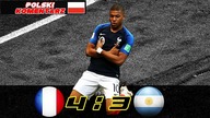 Francja 4:3 Argentyna 1/8 Mistrzostw Świata 2018, skrót meczu, Polski komentarz HD