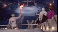 Stein Gruben - jump with Olympic Flame - Lillehammer 1994