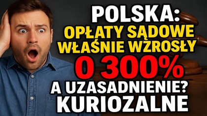 W tym filmie omawiamy głośną i kontrowersyjną zmianę, kt&oacute;ra właśnie dotknęła polski system sądowniczy  opłaty sądowe wzrosły aż o 300% (gospodarczo) - dokładnie 233,33% (matematyczne) - i 3 krotnie ilościowo! 

To ogromna podwyżka, kt&oacute;ra może znacząco utrudnić dostęp do wymiaru sprawiedliwości dla wielu obywateli. 

Przyglądamy się dokładnie, kto stoi za tą decyzją i jakie argumenty przedstawiają władze oraz sądy, by uzasadnić tak znaczący wzrost koszt&oacute;w.

Co sprawia, że podwyżka jest tak problematyczna? Jak wpłynie na osoby, kt&oacute;re już teraz mają trudności z pokryciem koszt&oacute;w postępowań sądowych? 

W filmie analizujemy, czy rzeczywiście była to konieczna zmiana, czy może krok w złym kierunku. 

Poruszamy też kwestie, kt&oacute;re rzadko trafiają do medi&oacute;w  między innymi wpływ podwyżek na dostęp do sprawiedliwości i ryzyko zwiększenia nier&oacute;wności społecznych.

Zapraszamy do oglądania i komentowania  czy Waszym zdaniem taka podwyżka jest uzasadniona, czy raczej kuriozalna i szkodliwa? Podzielcie się swoją opinią!

Polacy zapłacą 1000 zł zamiast 300 zł. Drastyczna podwyżka w sądach od 1 lipca 2025 - https://forsal.pl/finanse/aktualnosci/artykuly/9823625,oplata-prywatny-akt-oskarzenia-1000-zl.html

Rekord bankructw obywateli i firm w Polsce | Rząd skrajnie zadłuża Polak&oacute;w | Polacy stracą kraj?
 - https://www.youtube.com/watch?vr3GuWvksHq8


 ToTemat: https://www.youtube.com/@ToTemat | Subskrybuj !
 Darmowa Muzyka: https://www.youtube.com/@Darmowa-Muzyka | Subskrybuj !