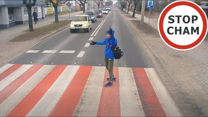 Czarodziej na przejściu dla pieszych.  Szeryf w Tomaszowie Mazowieckim #2171 Wasze Filmy