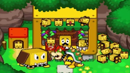 W grze na platformę Nintendo DS dowiadujemy się od braci Mario, że ich odwieczny rywal Bowser po zjedzeniu magicznych grzyb&oacute;w zaczyna wysysać przedmioty i rosnąć. Pomagamy im przywr&oacute;cić ich wrogowi właściwy rozmiar.