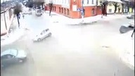 Skrzyżowanie w Rosji bez sygnalizacji świetlnej