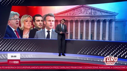TVP Info - Początek specjalnego wydania magazynu "Oko na Świat" o wyborach parlamentarnych we Francji (30. 06. 2024)