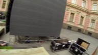 Spadająca ściana LED