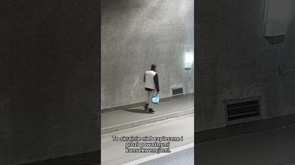 Tunel to nie miejsce dla pieszych! Sekundy od tragedii  #bezpieczeństwo #droga #tunel