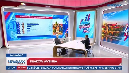 Newsmax Polska - Wstępne wyniki I tury przedterminowych wybor&oacute;w na Prezydenta Krakowa (27. 09. 2026)