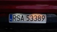 Zmiana oświetlenia tablicy rejestracyjnej na LED - FIAT BRAVO 2