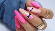 Neon swirl nails art / Gabrielle Nails