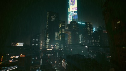 City Rain Sounds 12H Cyberpunk  Night City Skyline Ambience for Deep Sleep