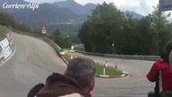 Fatalna wpadka kierowcy Ferrari F430 podczas wyścigu górskiego