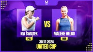 ŚWIĄTEK VS HELGO - NA ŻYWO - UNITED CUP - 29. 12. 2024r.