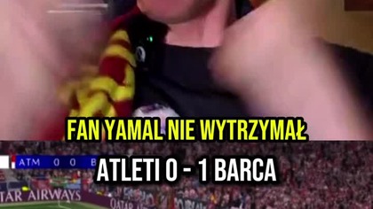 YAMAL PIĘKNIE ZACZĄŁ SYGNAŁ DO REMONTADY#emocje #reakcja #yamal #remontada #ligamistrzów