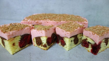 Ciasto Wiśniowy Szept, puszyste ciasto i delikatna pianka!