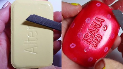 Soap Carving ASMR Relaxing Sounds no talking Satisfying ASMR Video #soapcarving #carvingsoap #seife