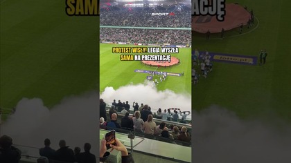 Piłkarze Wisły w ramach protestu pojawili się na murawie kilkanaście sekund po Legii