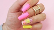 Winnie the pooh nails art tutorial / Molly Lac