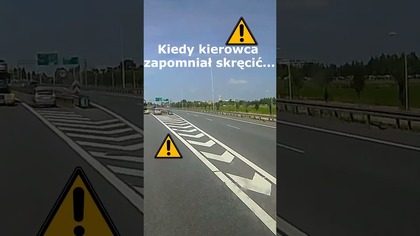Cofanie na autostradzie #shorts #rikordwidjo
