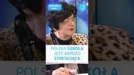 Polska szkoła jest BARDZO STRESUJĄCA - Joanna Senyszyn | Prawo Marcina przesłuchuje #shorts