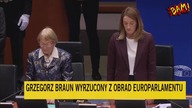 Grzegorz Braun wyrzucony z obrad Eurokołchozu (29.01.2025)