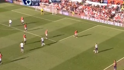 Premier League seozn 2008/2009 Man Utd 0-2 Tottenham Modric