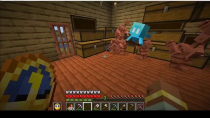 When you have to try to prevent blue creatures from following you into the Nether #minecraft #gaming