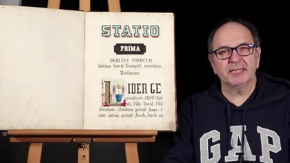 Rękopis iluminowany 1872  Processio in Solemnitate Corporis Christi insta