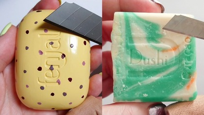 Soap Carving ASMR Relaxing Sounds no talking Satisfying ASMR Video