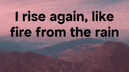 No more running, Im here to remain...