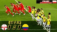 Anglia 1:1 Kolumbia (4:3) 1/8 Mistrzostw Świata 2018, skrót meczu, Polski komentarz HD